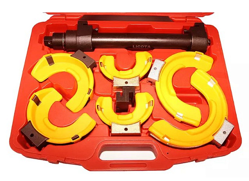 Стяжка пружин Макферсон 65-215 мм усиленная с защитными накладками Licota Стяжка пружин Макферсон 65-215 мм усиленная с защитными накладками Licota