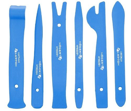 Набор съемников панелей салона 6 предм. HOEGERT Набор съемников панелей салона 6 предм. HOEGERT