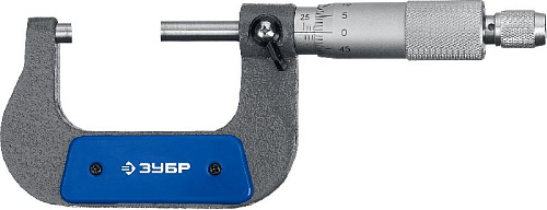 Микрометр гладкий МК 25-50 мм (0,01 мм) ЗУБР Микрометр гладкий МК 25-50 мм (0,01 мм) ЗУБР