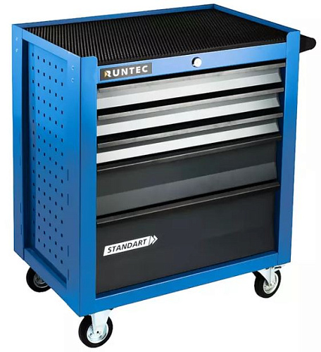 Тележка инструментальная 5 полок, синяя RUNTEC Standart Тележка инструментальная 5 полок, синяя RUNTEC Standart