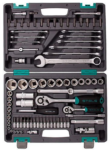 Набор инструмента 82 предм (1/4", 1/2") STELS Набор инструмента 82 предм (1/4", 1/2") STELS