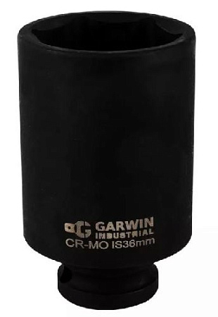 Головка торцевая ударная глубокая 1/2" 36 мм, 6 гр. GARWIN Головка торцевая ударная глубокая 1/2" 36 мм, 6 гр. GARWIN