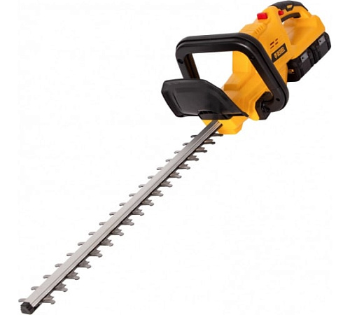 Кусторез аккумуляторный 36 В (2*18 В), Li-Ion, 4 Ач, нож 510 мм, поворотная ручка Denzel RBC510-36 Кусторез аккумуляторный 36 В (2*18 В), Li-Ion, 4 Ач, нож 510 мм, поворотная ручка Denzel RBC510-36