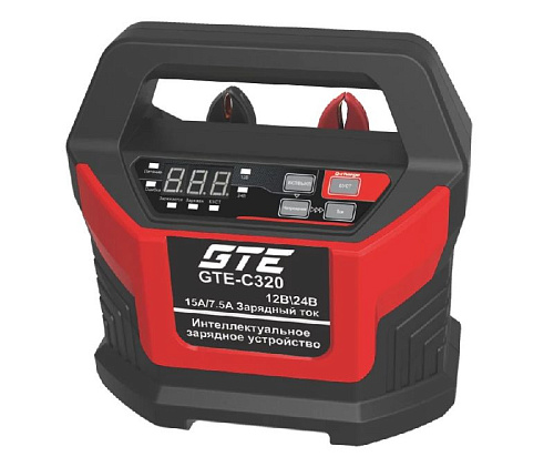 Зарядное устройство автомобильное 12/24 В, 2-15А, 200 Ач GTE Зарядное устройство автомобильное 12/24 В, 2-15А, 200 Ач GTE