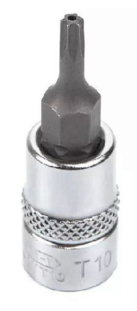 Головка торцевая со вставкой torx с отверстием 1/4" T10H, 37 мм Licota Головка торцевая со вставкой torx с отверстием 1/4" T10H, 37 мм Licota