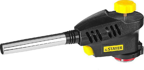 Горелка газовая на баллон с пьезоподжигом, регулировка пламени, 1300С STAYER PROFESSIONAL Горелка газовая на баллон с пьезоподжигом, регулировка пламени, 1300С STAYER PROFESSIONAL