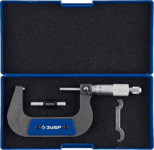 Микрометр гладкий МК 50-75 мм (0,01 мм) ЗУБР Микрометр гладкий МК 50-75 мм (0,01 мм) ЗУБР