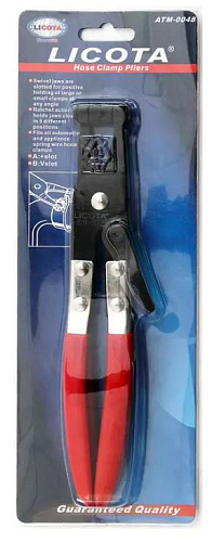 Клещи для хомутов шлангов, губки с "v" разъёмом Licota Клещи для хомутов шлангов, губки с "v" разъёмом Licota