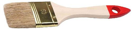Кисть плоская 75 мм натуральная щетина, деревянная ручка ЗУБР Кисть плоская 75 мм натуральная щетина, деревянная ручка ЗУБР