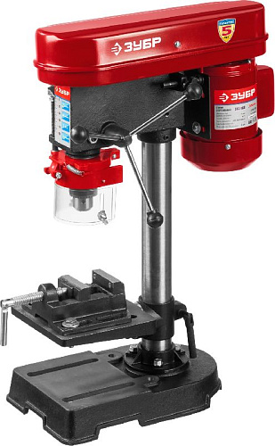 Станок сверлильный 350 Вт, 13 мм, 5 скор, безопасный выключатель ЗУБР Станок сверлильный 350 Вт, 13 мм, 5 скор, безопасный выключатель ЗУБР