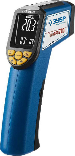 Пирометр инфракрасный (-50°С до +650°С) ТермПро-700 ЗУБР Профессионал Пирометр инфракрасный (-50°С до +650°С) ТермПро-700 ЗУБР Профессионал