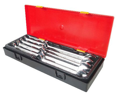 Набор ключей рожковых 6-24 мм (10 шт.) в ложемент-кейсе JTC Набор ключей рожковых 6-24 мм (10 шт.) в ложемент-кейсе JTC