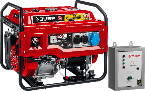 Генератор бензиновый с электростартером 5,5 кВт, 220 В, АВР ЗУБР МАСТЕР Генератор бензиновый с электростартером 5,5 кВт, 220 В, АВР ЗУБР МАСТЕР