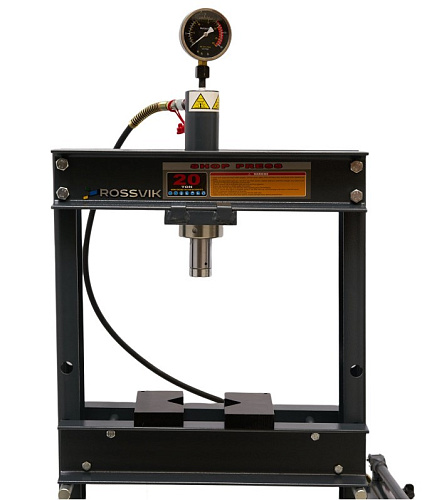 Пресс гидравлический 20 т ручной привод, серый ROSSVIK Пресс гидравлический 20 т ручной привод, серый ROSSVIK