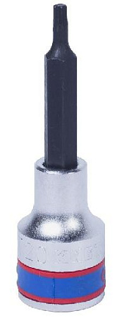Головка торцевая со вставкой Torx 1/2" T20, 80 мм KING TONY 403320 Головка торцевая со вставкой Torx 1/2" T20, 80 мм KING TONY 403320