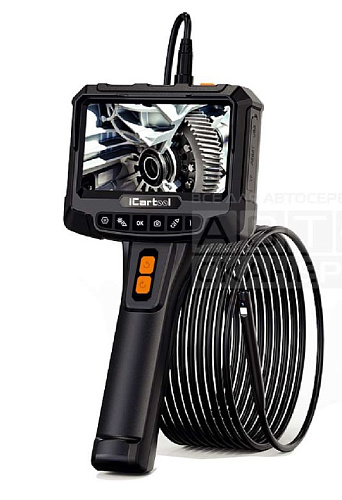 Видеоэндоскоп 5" (1920Х1080), 8 мм, 2 мп, 2 вращающиеся камеры, промышленный ICARTOOL IC-VC700R-3 Видеоэндоскоп 5" (1920Х1080), 8 мм, 2 мп, 2 вращающиеся камеры, промышленный ICARTOOL IC-VC700R-3