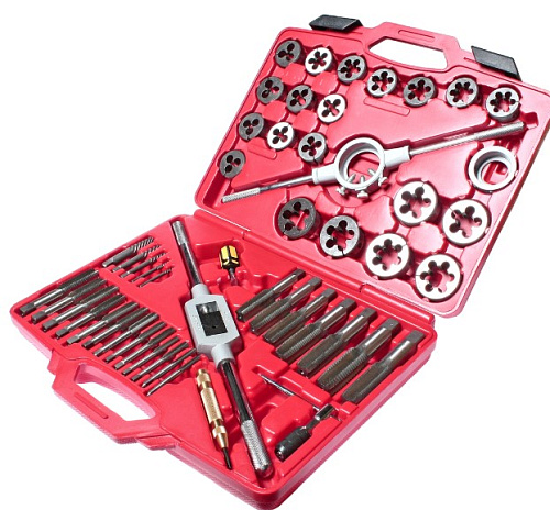 Набор резьбонарезного инструмента 51 предм. JTC Набор резьбонарезного инструмента 51 предм. JTC