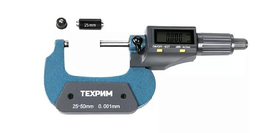 Микрометр цифровой МКЦ 25-50 мм (0,001 мм) ГОСТ 6507-90 ТЕХРИМ Микрометр цифровой МКЦ 25-50 мм (0,001 мм) ГОСТ 6507-90 ТЕХРИМ