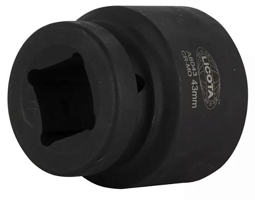 Головка торцевая ударная 1" 43 мм, 6 гр., CrMo Licota Головка торцевая ударная 1" 43 мм, 6 гр., CrMo Licota