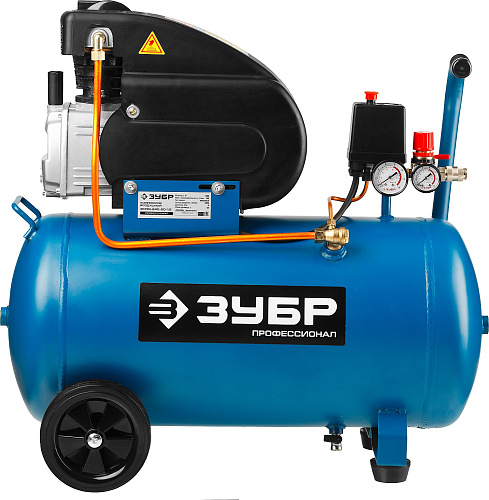Компрессор масляный прямой привод 50 л, 1,5 кВт, 240 л/мин, 8 бар, 220 В ЗУБР Профессионал Компрессор масляный прямой привод 50 л, 1,5 кВт, 240 л/мин, 8 бар, 220 В ЗУБР Профессионал