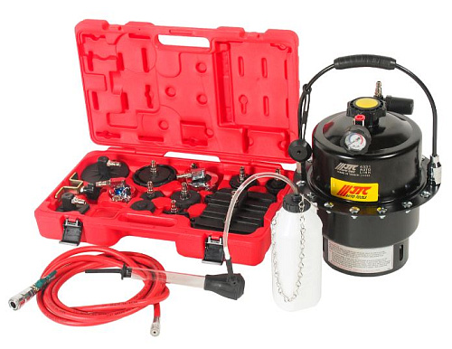 Установка для прокачки тормозной системы и системы сцепления пневматическая 6 л JTC Установка для прокачки тормозной системы и системы сцепления пневматическая 6 л JTC