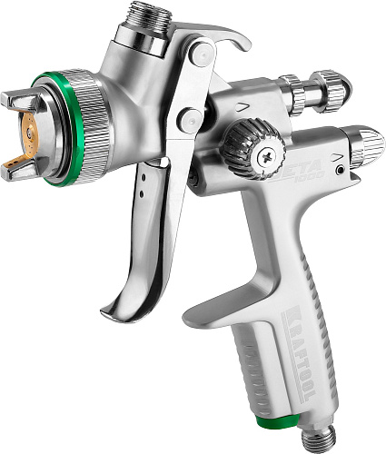 Краскопульт с верхним бачком 600 мл, HVLP, дюза 1,3 мм KRAFTOOL JETA 1000 Краскопульт с верхним бачком 600 мл, HVLP, дюза 1,3 мм KRAFTOOL JETA 1000