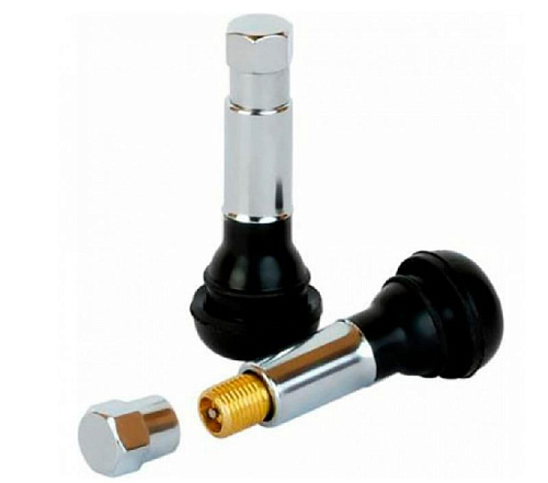 Вентиль TR-414С хром Rossvik (100 шт) для бескамерных автошин (05027) Вентиль TR-414С хром Rossvik (100 шт) для бескамерных автошин (05027)