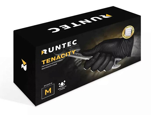 Перчатки нитриловые высокопрочные, размер L (100 шт) Tenacity Перчатки нитриловые высокопрочные, размер L (100 шт) Tenacity