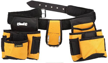 Сумка для инструмента поясная 18 карманов, с поясом STAYER PROFESSIONAL Сумка для инструмента поясная 18 карманов, с поясом STAYER PROFESSIONAL