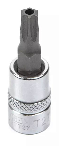 Головка торцевая со вставкой torx с отверстием 1/4" T27H, 37 мм Licota Головка торцевая со вставкой torx с отверстием 1/4" T27H, 37 мм Licota