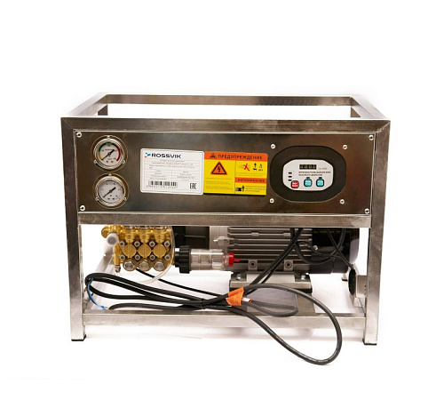 Аппарат высокого давления, 200бар, 14л/мин, 380В, 4,5кВт, 1450об/мин Rossvik Аппарат высокого давления, 200бар, 14л/мин, 380В, 4,5кВт, 1450об/мин Rossvik