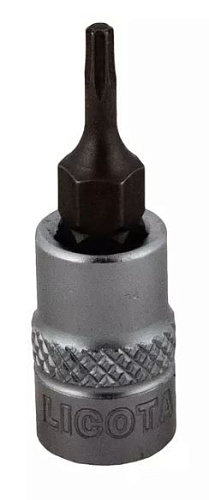 Головка торцевая со вставкой Torx 1/4" T15, 37 мм Licota Головка торцевая со вставкой Torx 1/4" T15, 37 мм Licota