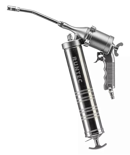 Шприц для смазки пневматический 400 мл, 6.2 бар, регулируемая ручка RUNTEC Шприц для смазки пневматический 400 мл, 6.2 бар, регулируемая ручка RUNTEC