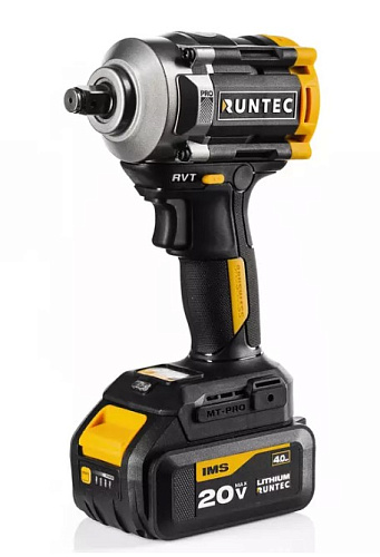 Гайковерт аккумуляторный 1/2", 20 В, 650 Нм, 2*4 Ач, бесщеточный RUNTEC Гайковерт аккумуляторный 1/2", 20 В, 650 Нм, 2*4 Ач, бесщеточный RUNTEC