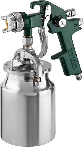 Краскопульт с нижним бачком 1000 мл, HVLP, дюза 1,4 мм KRAFTOOL AirKraft Краскопульт с нижним бачком 1000 мл, HVLP, дюза 1,4 мм KRAFTOOL AirKraft
