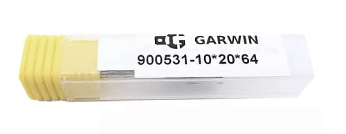 Борфреза цилиндрическая с торцевыми зубьями 10x20x64 мм, VHM, AL, форма B GARWIN Борфреза цилиндрическая с торцевыми зубьями 10x20x64 мм, VHM, AL, форма B GARWIN