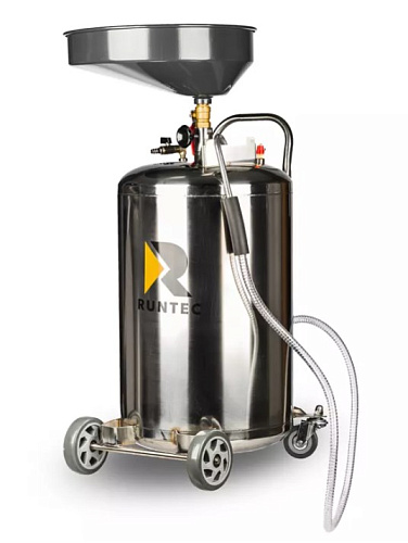 Установка маслосборная 80 л с воронкой, нержавейка RUNTEC RT-SS0580 Установка маслосборная 80 л с воронкой, нержавейка RUNTEC RT-SS0580