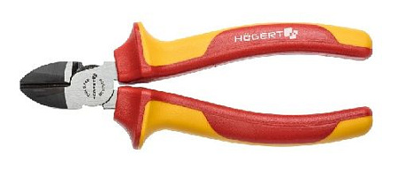 Кусачки боковые диэлектрические 160 (до 1000 В) VDE HOEGERT Кусачки боковые диэлектрические 160 (до 1000 В) VDE HOEGERT