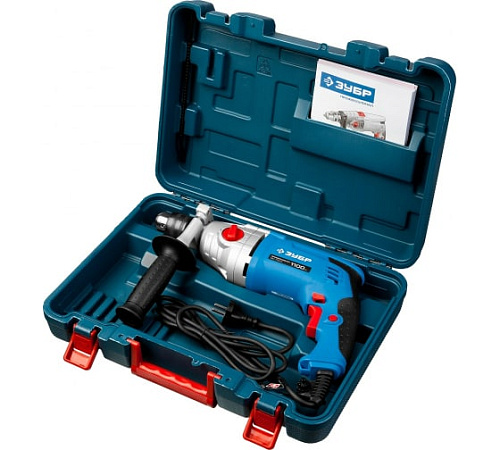 Дрель ударная 1100 Вт, 13 мм, двухскоростная, в кейсе ЗУБР ЗДУ-1100-2 ЭРМКМ2 Дрель ударная 1100 Вт, 13 мм, двухскоростная, в кейсе ЗУБР ЗДУ-1100-2 ЭРМКМ2