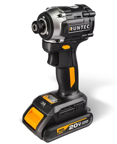 Винтоверт аккумуляторный ударный 20 В, 230 Нм, 2*2 Ач, бесщеточ. двиг. RUNTEC Винтоверт аккумуляторный ударный 20 В, 230 Нм, 2*2 Ач, бесщеточ. двиг. RUNTEC