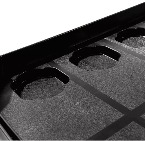 Тележка с тремя открытыми полками пластик RUNTEC Тележка с тремя открытыми полками пластик RUNTEC