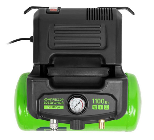 Компрессор безмасляный 6 л, 1,1 кВт, 180 л/мин, 8 бар, 230 В Сибртех BL 1100/6 Компрессор безмасляный 6 л, 1,1 кВт, 180 л/мин, 8 бар, 230 В Сибртех BL 1100/6