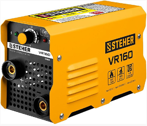 Инвертор сварочный 160 А, ММА, IGBT, горячий старт STEHER Инвертор сварочный 160 А, ММА, IGBT, горячий старт STEHER
