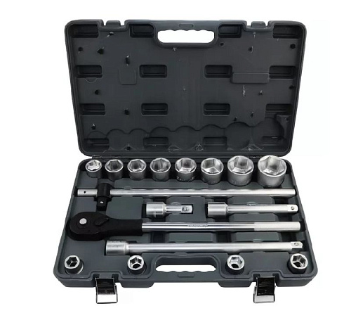 Набор головок торцевых 19-50 мм (3/4") 6 гр., 17 предм. GARWIN Набор головок торцевых 19-50 мм (3/4") 6 гр., 17 предм. GARWIN