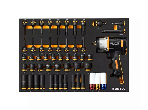 Тележка инструментальная 7 полок, 273 предм, стальная столешница RUNTEC Performance Тележка инструментальная 7 полок, 273 предм, стальная столешница RUNTEC Performance