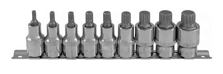 Набор головок торцевых со вставками 1/2" SPLINE M5-M18, 9 предм. на линейке Ombra 912779 Набор головок торцевых со вставками 1/2" SPLINE M5-M18, 9 предм. на линейке Ombra 912779
