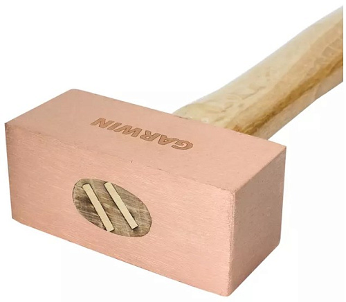 Молоток медный 1000 гр с деревянной ручкой GARWIN Молоток медный 1000 гр с деревянной ручкой GARWIN