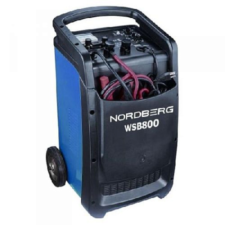 Пуско-зарядное устройство 12/24 В, 800 А, 220В NORDBERG WSB800 Пуско-зарядное устройство 12/24 В, 800 А, 220В NORDBERG WSB800