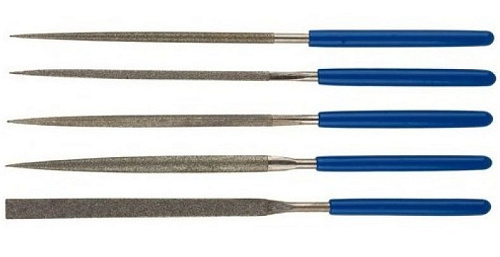 Набор надфилей алмазных 140*75 мм (5 шт) в пакете PVC ЗУБР Набор надфилей алмазных 140*75 мм (5 шт) в пакете PVC ЗУБР