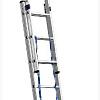 Лестница двухсекционная алюминиевая со стабилизатором 10 ступеней СИБИН Лестница двухсекционная алюминиевая со стабилизатором 10 ступеней СИБИН